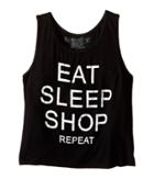 The Original Retro Brand Kids - Eat Sleep Shop Repeat Rayon Tank Top