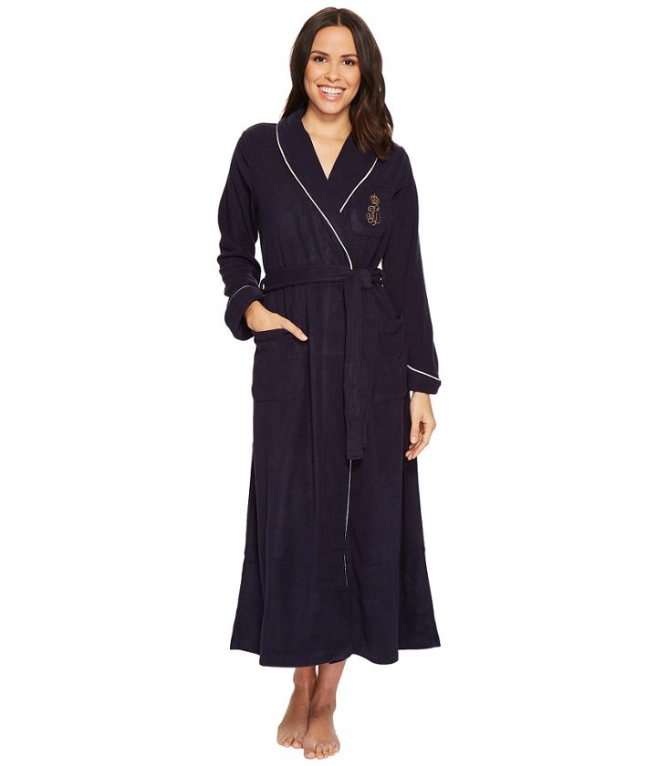 Lauren Ralph Lauren - Folded Fleece Long Robe