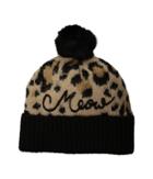 Kate Spade New York - Brushed Leopard Beanie With Pom