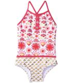 Hatley Kids - Pink Gold Sarchi One-piece Color Block Swimsuit