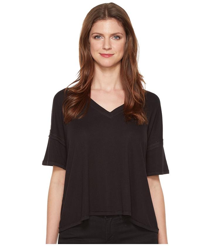 Heather - V-neck Boxy Tee