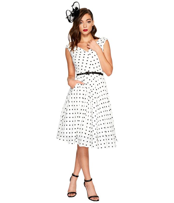 Unique Vintage - Sleeveless Doris Swing Dress