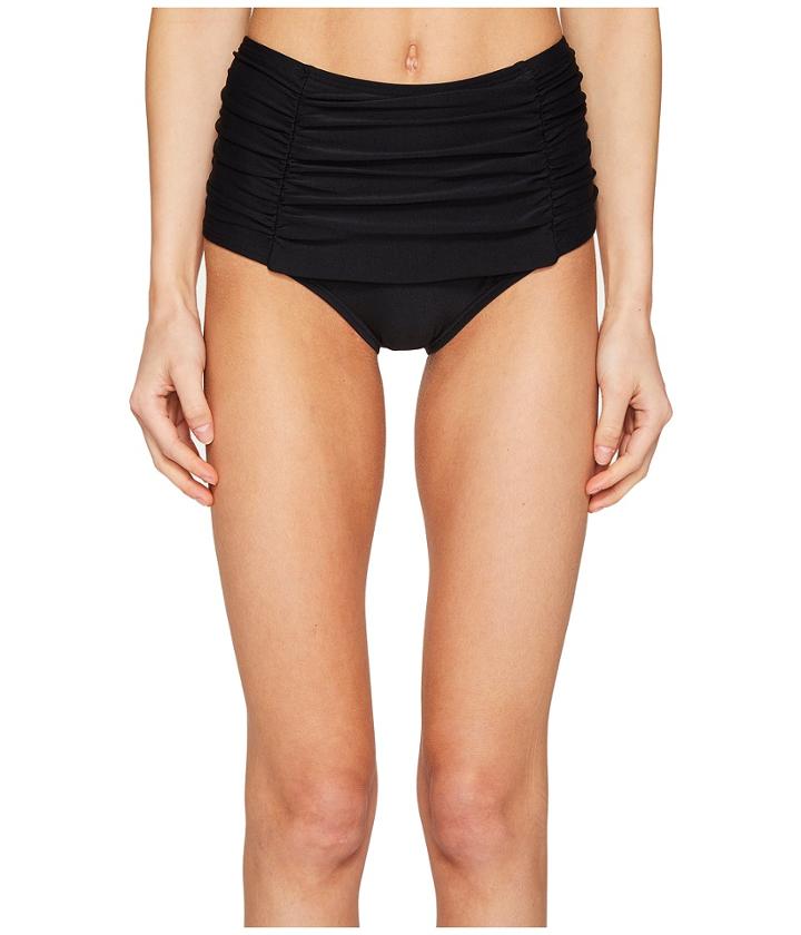 Kate Spade New York - Pink Sands Beach #62 Shirred Front High Waisted Bikini Bottom