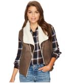 Jack By Bb Dakota - Goodrich Faux Suede Vest With Shearling Backing