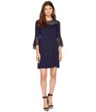 Kensie - Drapey French Terry Dress With Lace Detail Ks8k9888