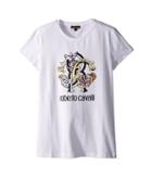 Roberto Cavalli - Short Sleeve T-shirt With Logo Graphic On Front