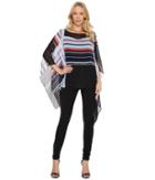 Vince Camuto - Linear Graphic Panel Poncho