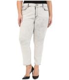 Nydj Plus Size - Plus Size Ira Slim Ankle In Metal Polka Dot