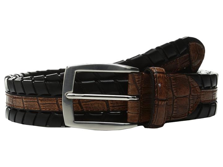Torino Leather Co. - 35mm Laced Harness Leather With Gator Embossed Inset