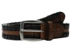 Torino Leather Co. - 35mm Laced Harness Leather With Gator Embossed Inset