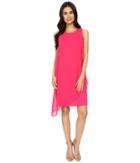 Vince Camuto - Asymmetric Drape With Fitted Under Dress