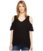 Michael Stars - Hemp Jersey V-neck Cold Shoulder Tee
