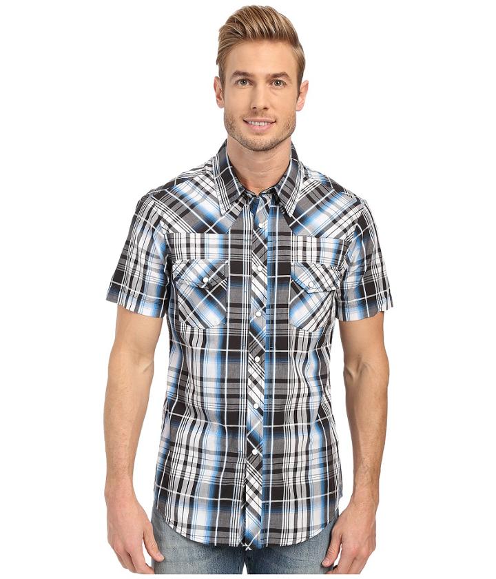 Rock And Roll Cowboy - Short Sleeve Snap B1s6270