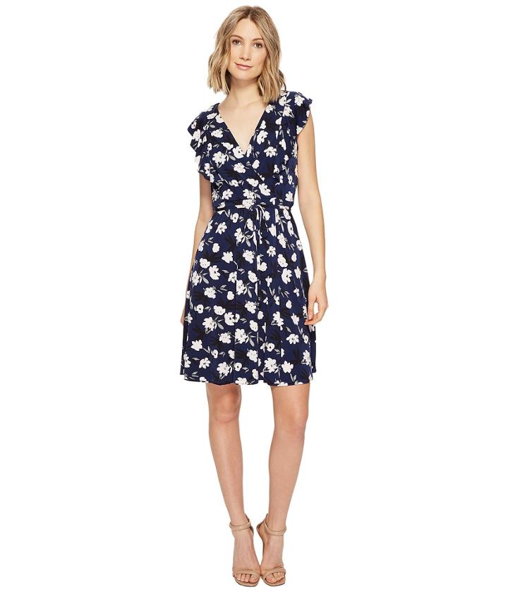 Ivanka Trump - Printed Matte Jersey Dress