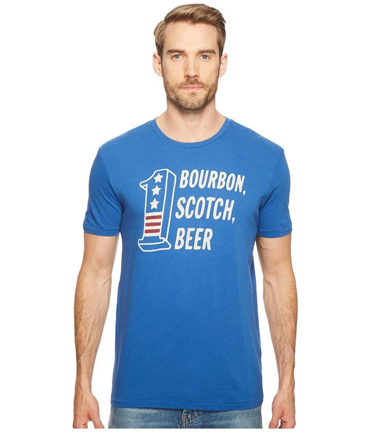 Lucky Brand - Bourbon Scotch Beer Graphic Tee