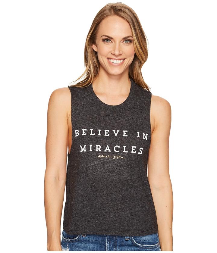 Spiritual Gangster - Believe In Miracles Crop Tank Top