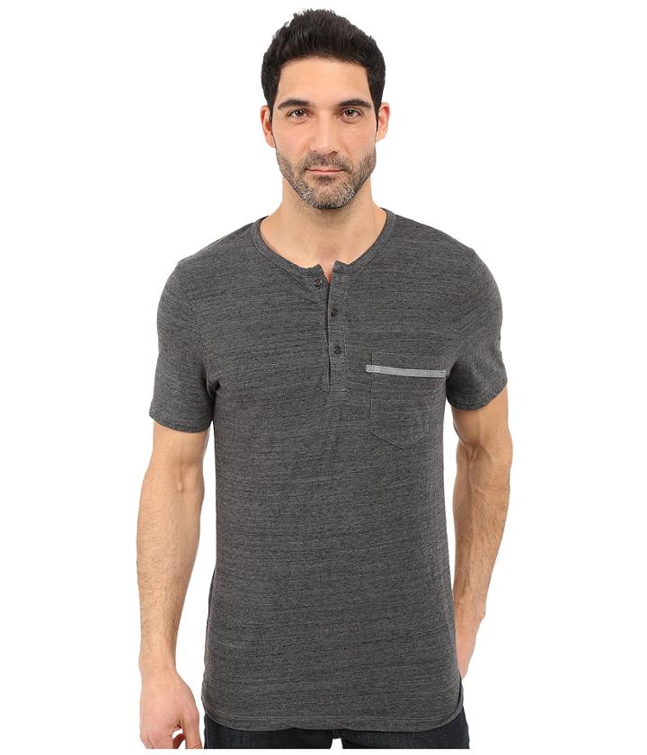 Michael Stars - Short Sleeve Linen Jersey Henley