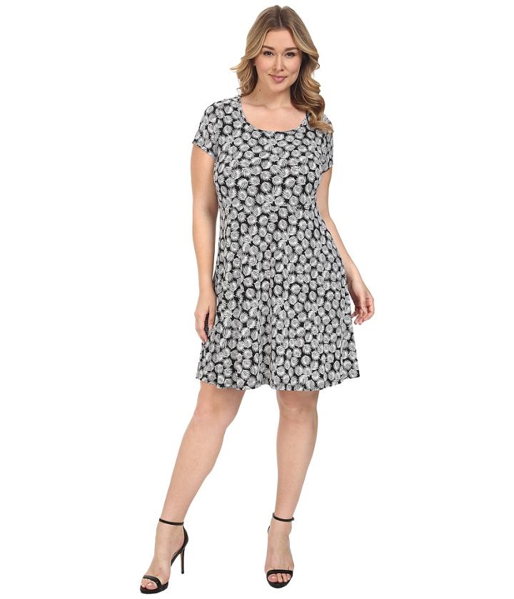 Michael Michael Kors - Plus Size Alicante Cap Flare Dress