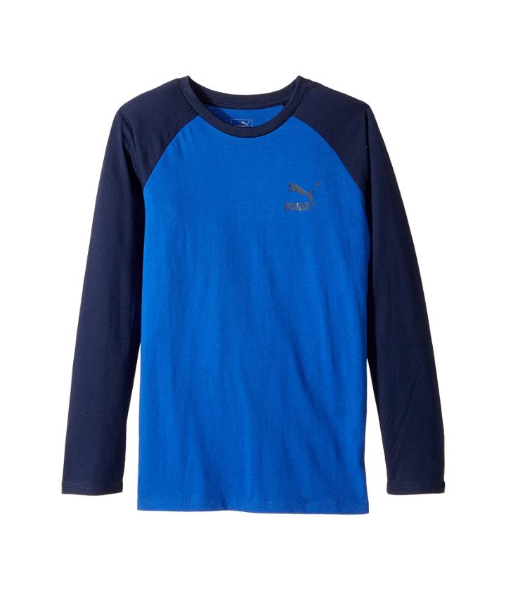 Puma Kids - Long Sleeve Raglan Screen Tee