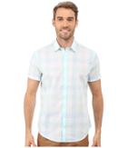 Calvin Klein - Short Sleeve Seersucker Voile Plaid Shirt