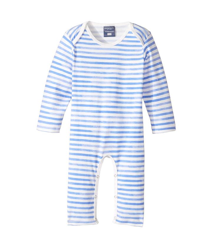 Toobydoo - Watercolor Blue Slim Leg Jumpsuit