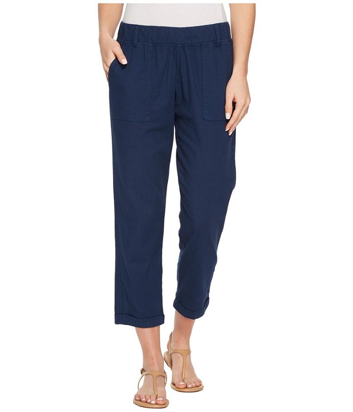 Allen Allen - Slub Stretch Cropped Pants