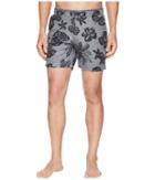 Scotch &amp; Soda - Printed Melange Swim Shorts With Cut Sewn Waistband