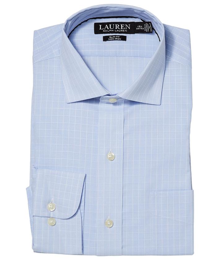 Lauren Ralph Lauren - Slim Fit No-iron Cotton Dress Shirt