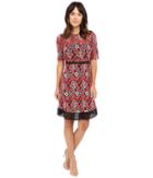 Tahari By Asl - Novelty Embroidery Lace Dress