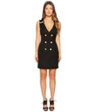Pierre Balmain - Gold Embellished Buttoned Dress