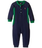 Ralph Lauren Baby - Cotton Poly Waffle Henley One-piece Coveralls