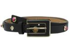 Kate Spade New York - 3/4 Leather Belt W/ Enamel And Metal Studs