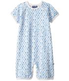 Toobydoo - Watercolor Dot Blue Shortie Jumpsuit
