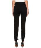 Ivanka Trump - Denim Back Lace-up Tie Jeans In Black