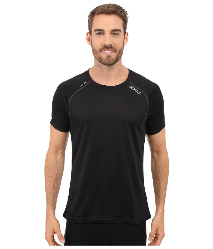 2xu - Tech Vent Two-tone Short Sleeve Top