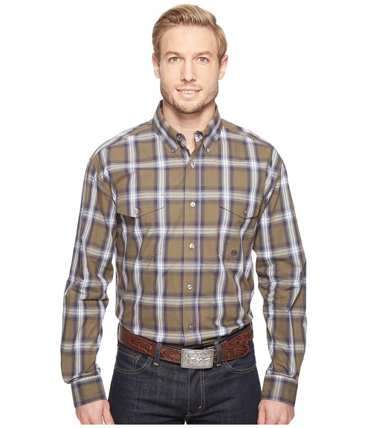 Roper - 0554 Green River Plaid Button
