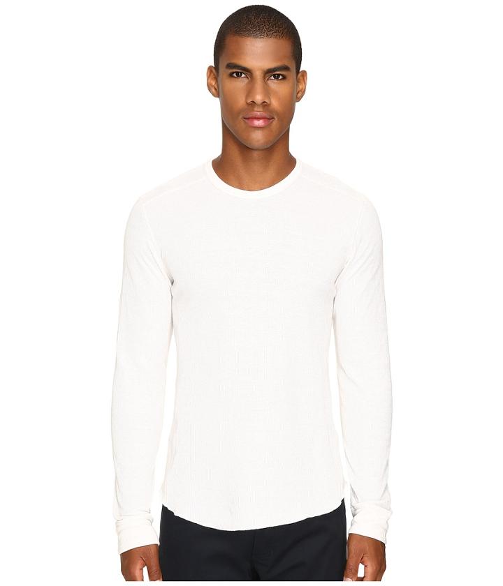 Vince - Raw Edge Long Sleeve Crew Neck