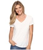 Dylan By True Grit - Gauzy Cotton Twist Neck Short Sleeve Tee