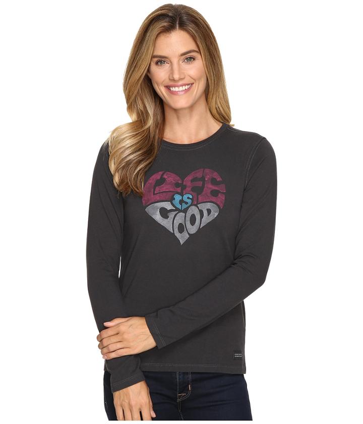 Life Is Good - Life Is Good Heart Long Sleeve Crusher Tee