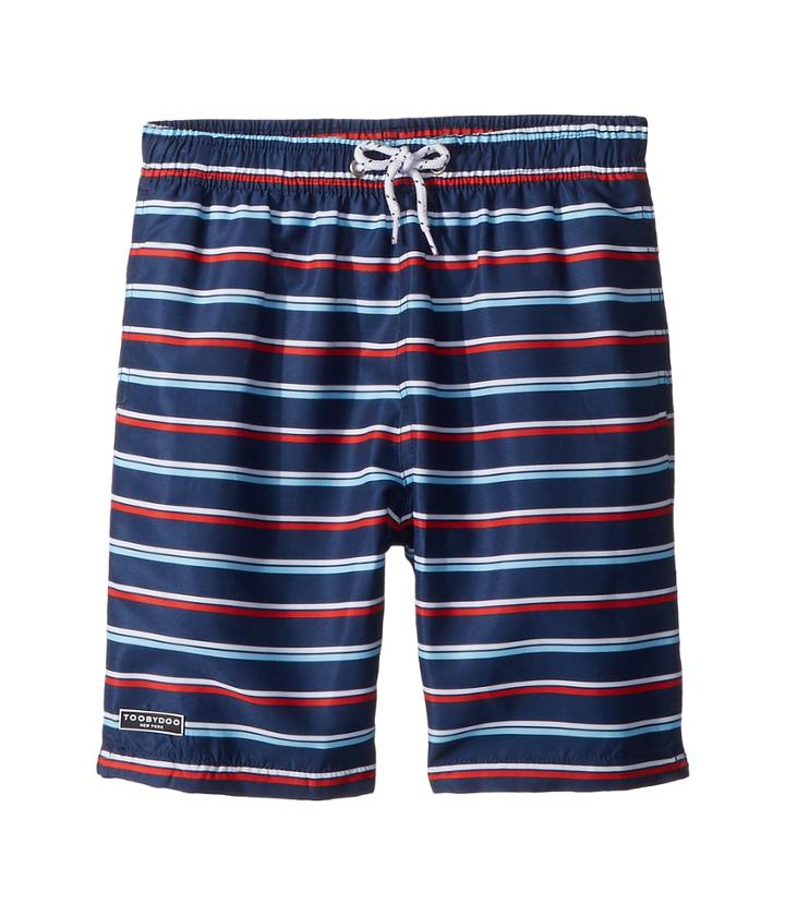 Toobydoo - The Classic - Navy Stripe Swim Shorts
