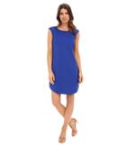 Laundry By Shelli Segal - Cap Sleeve Sheath Dress With Seaming