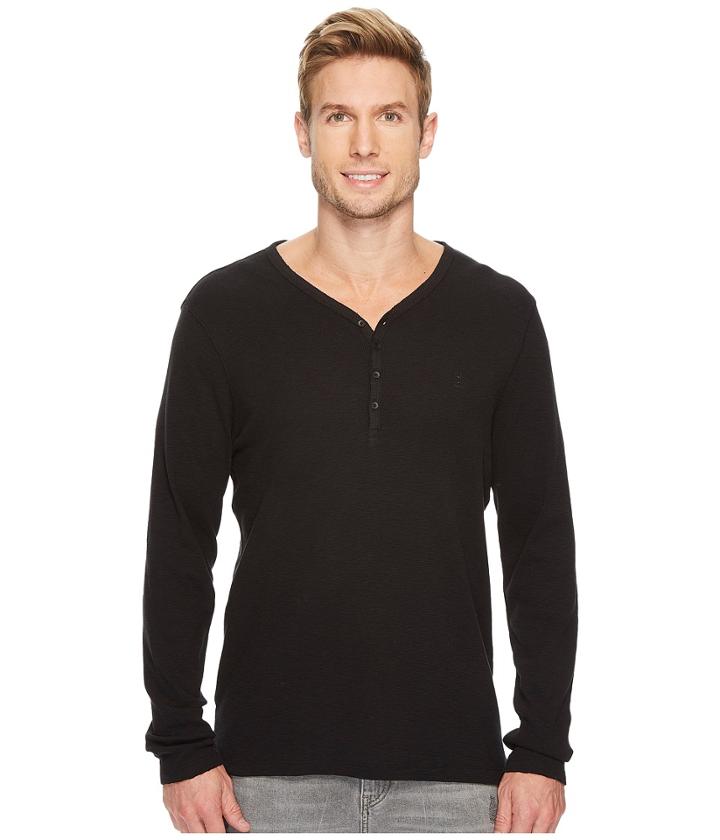Calvin Klein Jeans - Waffle Y-neck Henley Shirt