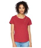 Lucky Brand - Lace-up Shoulder Tee