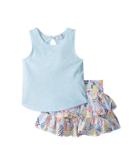 Splendid Littles - Tank Top All Over Print Skirt Set