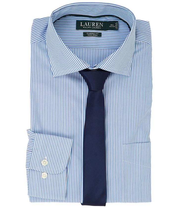 Lauren Ralph Lauren - Classic Fit Estate Collar With A Pocket Dress Shirt