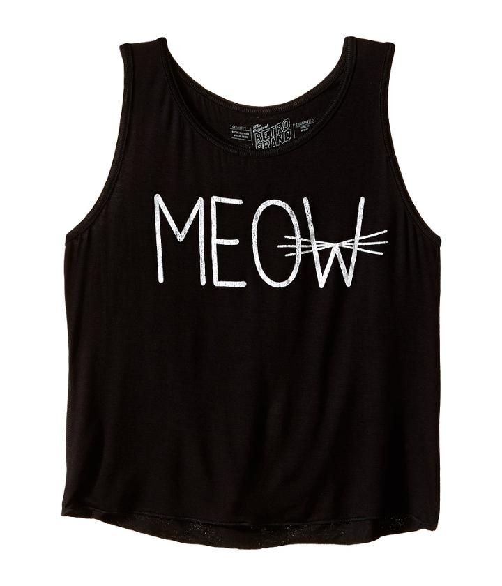 The Original Retro Brand Kids - Rayon Meow Tank Top