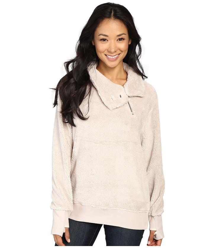 Dylan By True Grit - Plush Pebble Pile Zip Mock Top