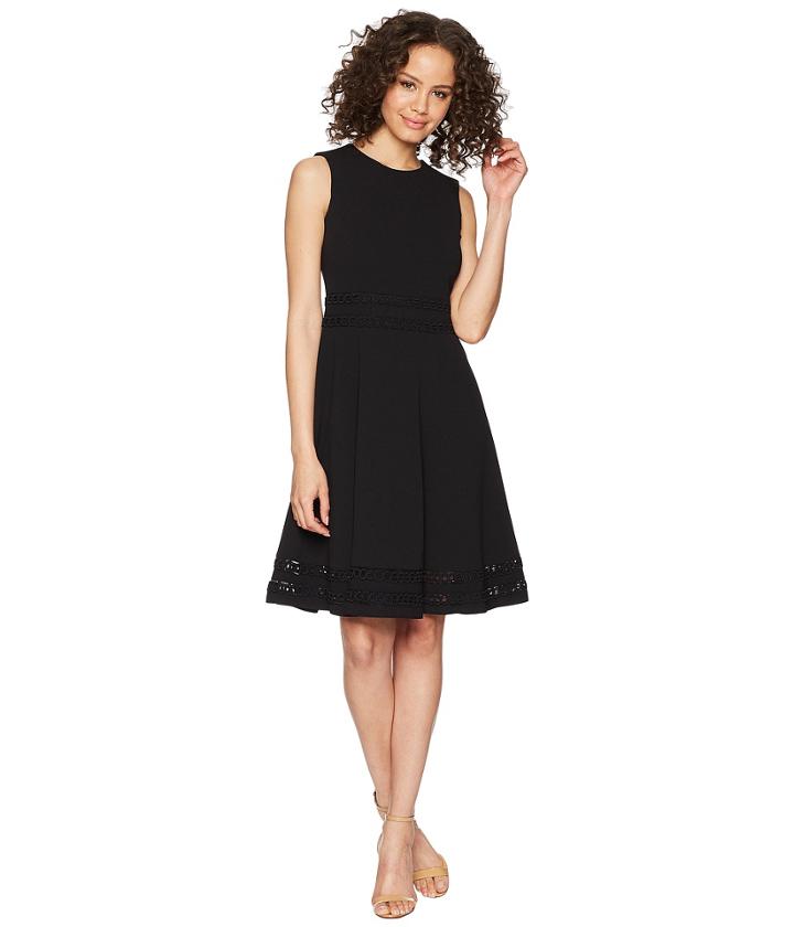 Calvin Klein - Fit And Flare Dress With Lace Detail At Waist Hem Cd8c412c
