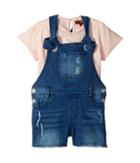 7 For All Mankind Kids - Tee And Overall Set