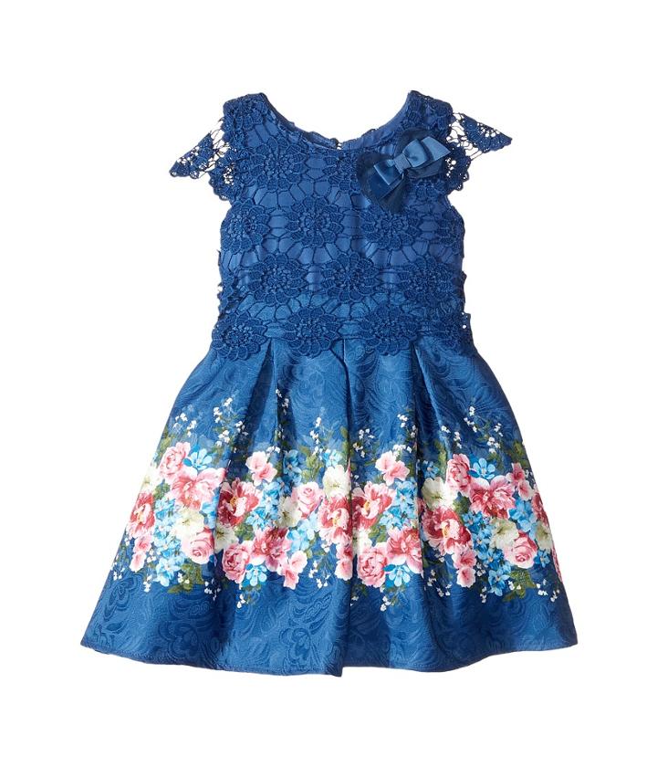 Us Angels - Cap Sleeve Lace Popover Dress